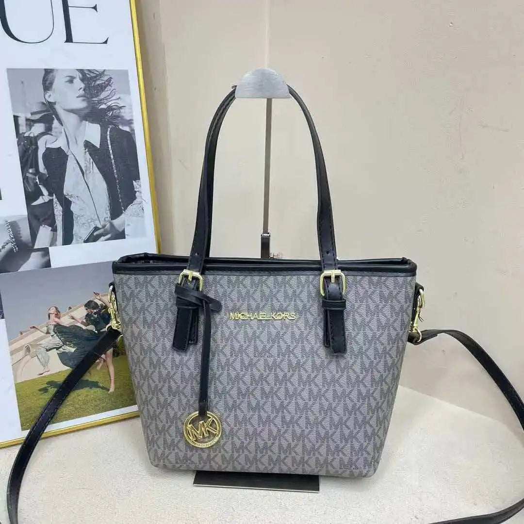 MICHAEL KORS MK Jet Set Travel Fashion Business Lady Extra Small Basket Tote Crossbody Bag