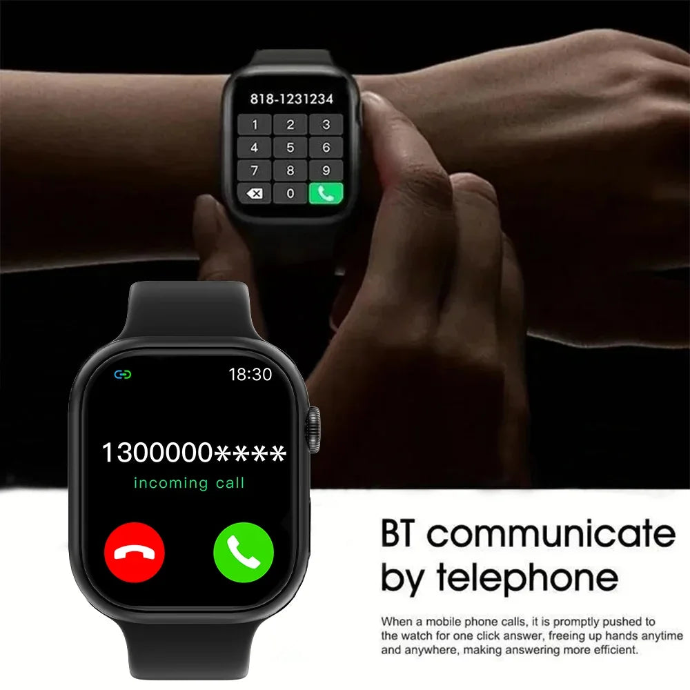 Nuevo Smartwatch 2025 para hombres, teléfono Android iOS, pantalla de 1.73", llamadas Bluetooth, monitoreo de oxígeno en sangre y presión, Smart Watch para mujeres
