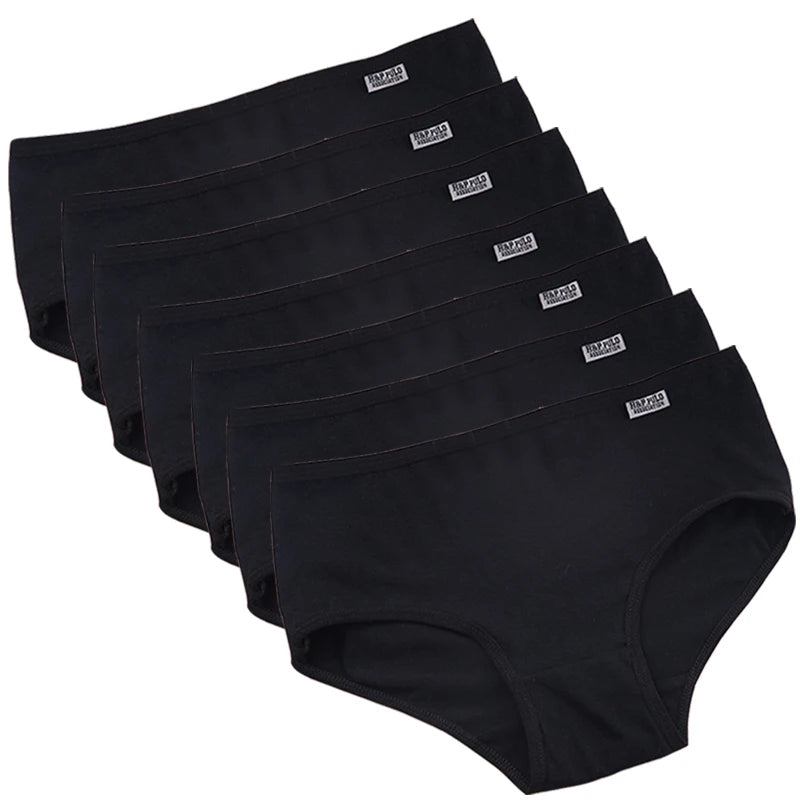 Plus Size Cotton Panties For Women Set Of 7 Comfortable Breathable Briefs M To 4XL
