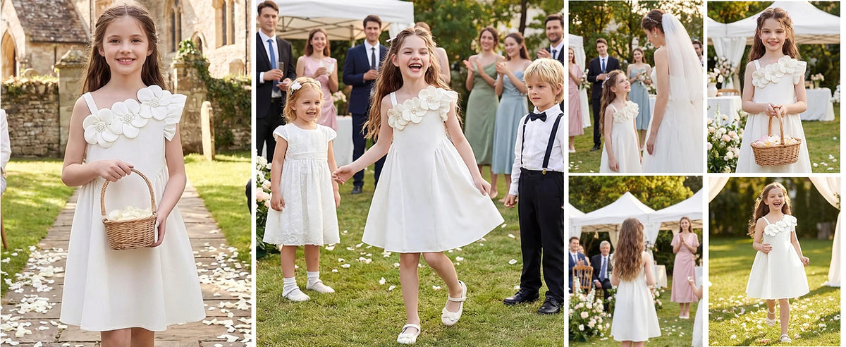 Snvdzo Flower Girls Cami A-Line Sleeveless Summer Dress For Wedding Birthday Evening Party Prom Banquet Dresses 2026