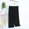 Modal Wide Leg Casual Pants - High Waist Lounge Trousers