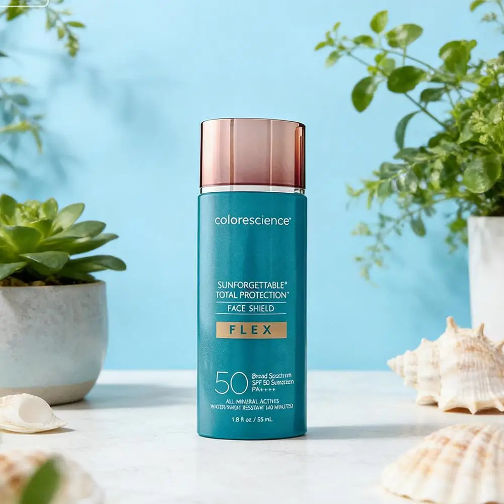 55ml Self-Tanning Foundation Colorescience Sunforgettable Face Shield Flex Broad Spectrum Mineral Sunscreen Water Resistant