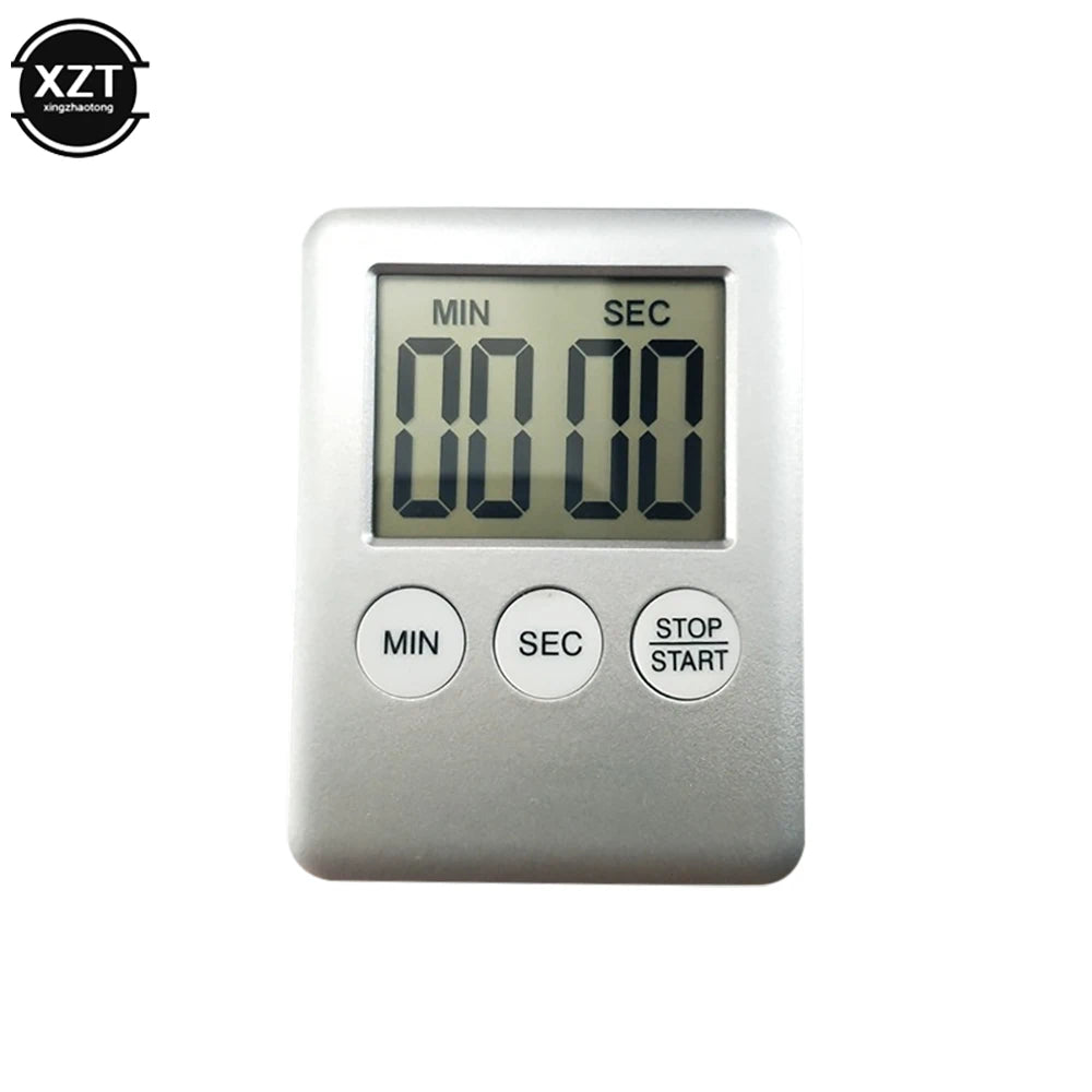 Temporizador magnético de cocina digital, para cocinar y hornear, con pantalla LCD, cuenta regresiva y ascendente, alarma sonora, reloj con imán, accesorios de cocina