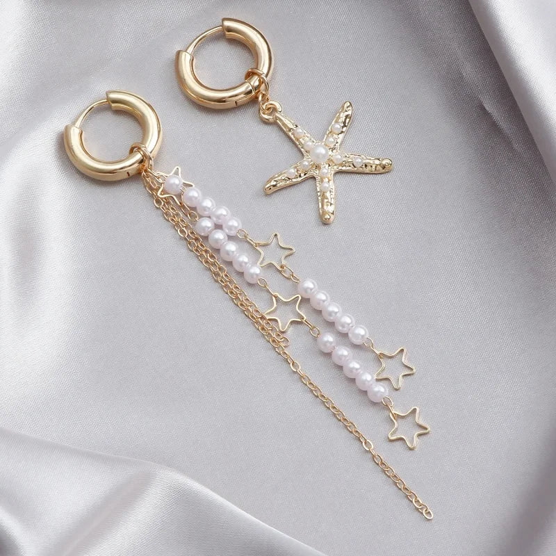 Ladies' Crystal Earrings With A Metallic Texture And Bird-Shaped Hooks. They Are Perfect For Wearing At Parties Or As Gifts.