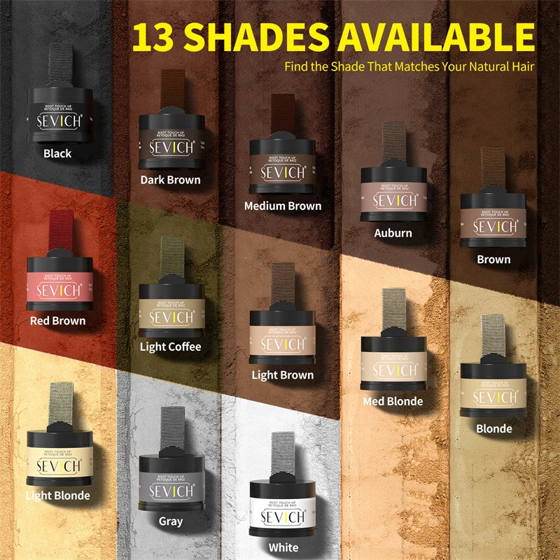 Waterproof Hair Shadow Powder Temporary Hairline Repair Filling Powder Gray Coverage Hair Loss Hairline Powder Makeup Concealer