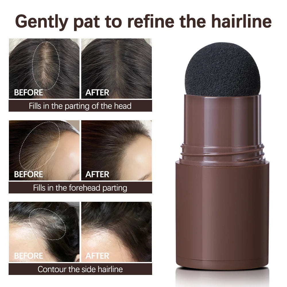 Hairline Shadow Powder Waterproof Sweat-proof Hairline Root Cover Up Filling Hair Natural Black Brown Eyebrows Contour Stick