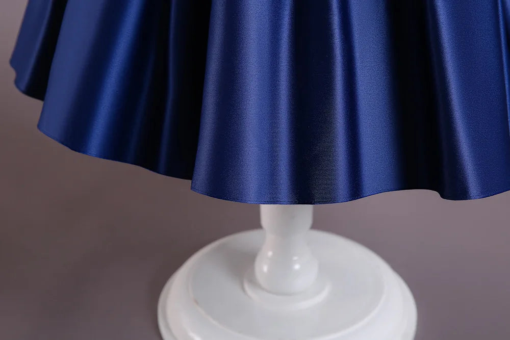 Golden Bow Satin Girls Dress For Weddings Party Children's Pageant Ball Gown Kids Formal Evening Clothing 2-8 10 Years