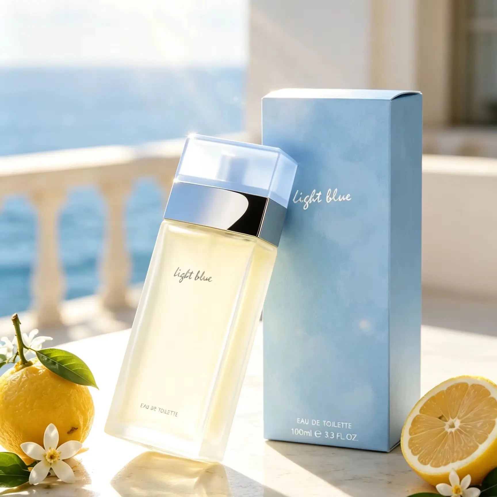 Light Blue Perfume Women, Eau DeToilette Spray, For Women, 3.4 OZ, Refreshing Signature Scent Eau De Toilette Spray for Dating Party Daily Occasions, Ideal Feminine Fragrance Gift