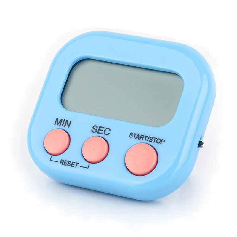 Temporizador de cocina digital para 99 minutos de cuenta regresiva de cocción con herramienta magnética, alarma de cocina fácil de usar, contador con soporte