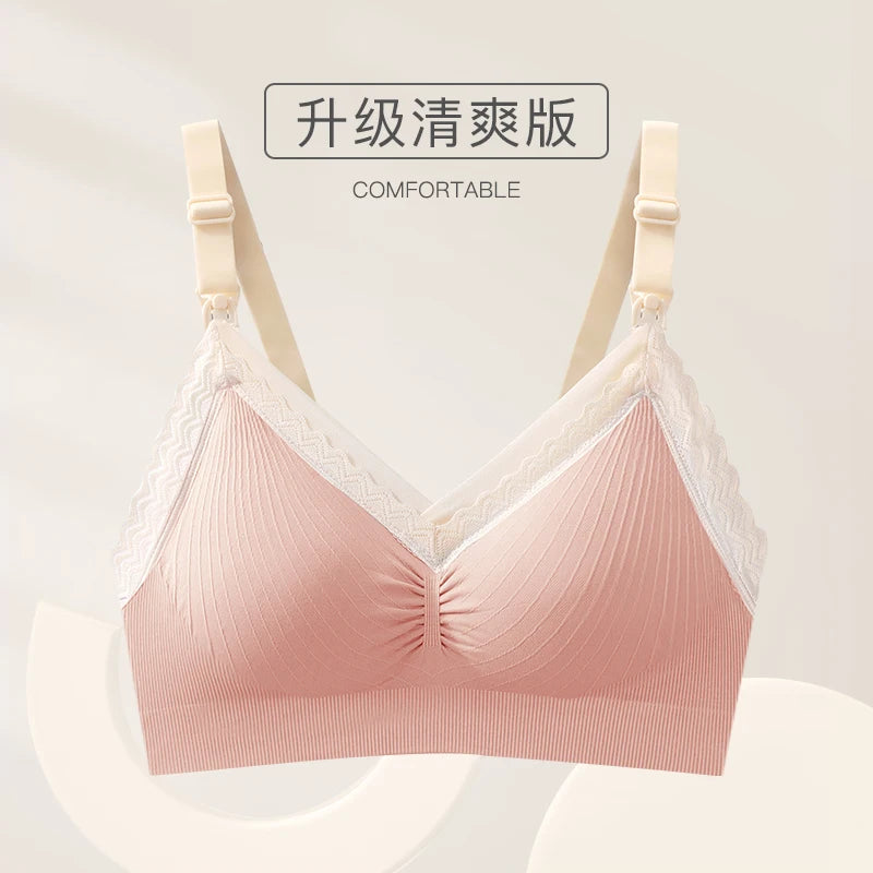 Yatemao Breastfeeding Bra Pregnancy Clothes Maternity Nursing Bra Feeding Bra For Soutien Gorge Allaitement Pregnant Women'S