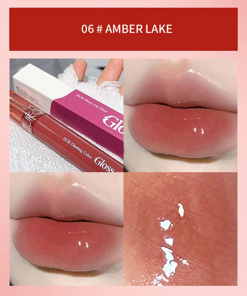 Glassy Watery Mirror Lip Gloss - Moisturizing & Glowing, for Plump Hydrated Lips, Affordable
