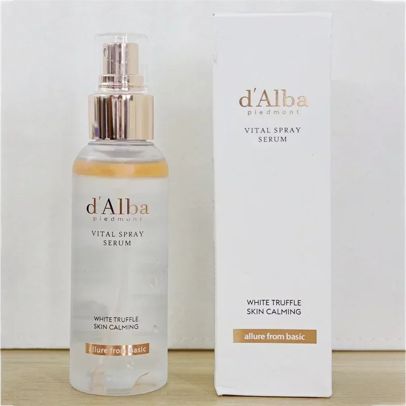 Dalba White Truffle Essence Spray Hydrates Moisturizes Relieves Dryness Soothes Redness and Sensitivity Firms and Brightens Skin