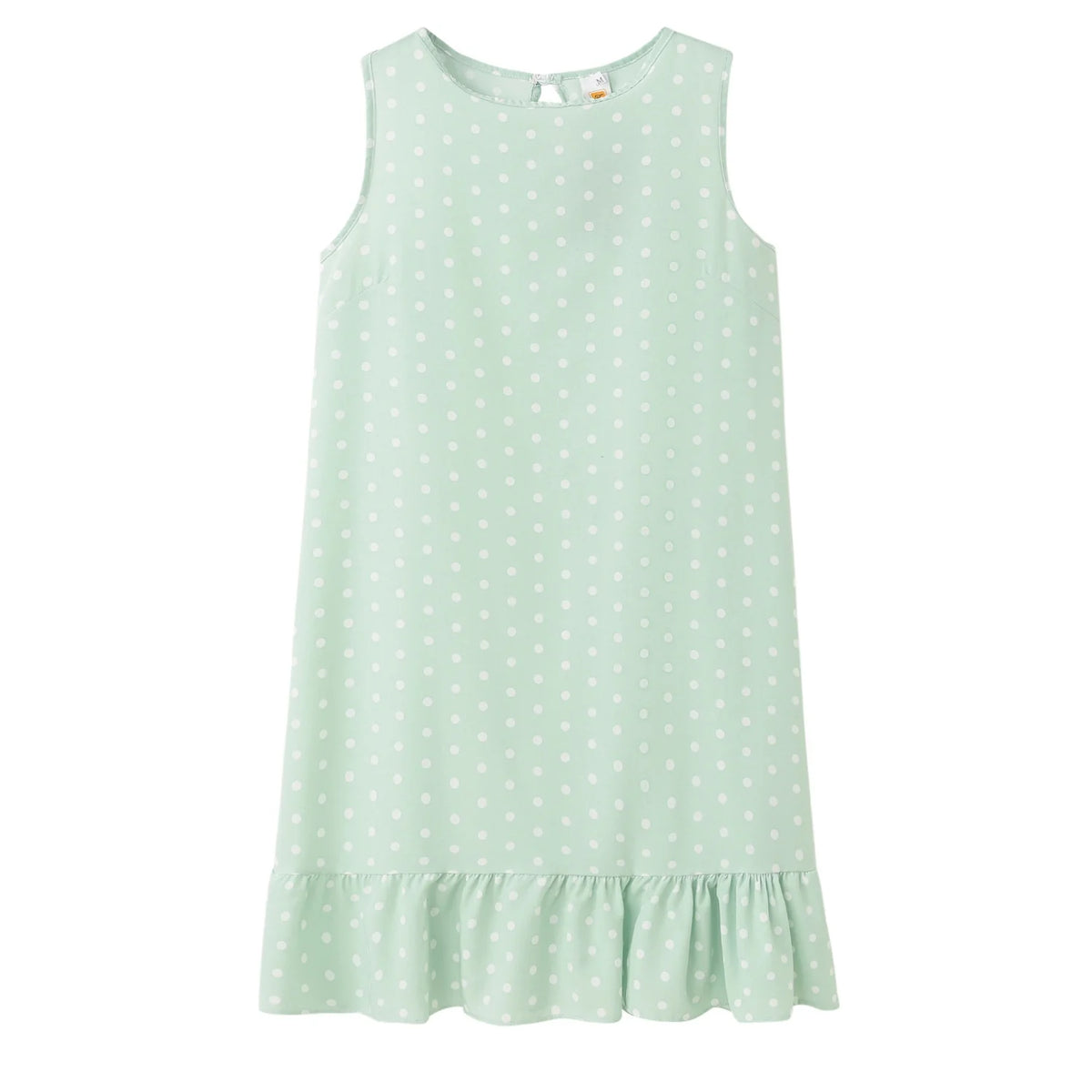 Simple And Elegant Floral Polka Dot Ruffle Dress