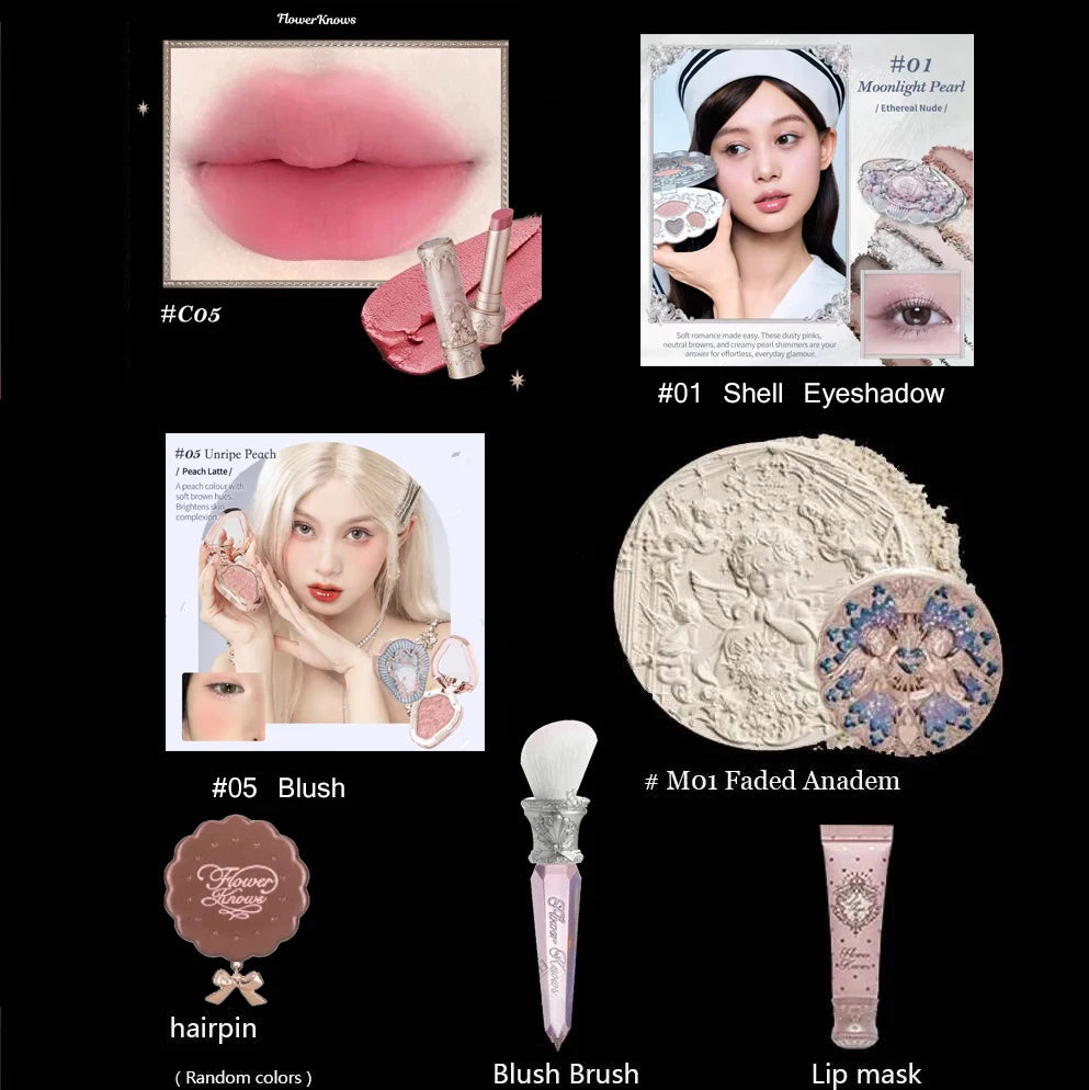 Flower Knows Little Angel Collection Makeup Set - All-in-One Gift Box