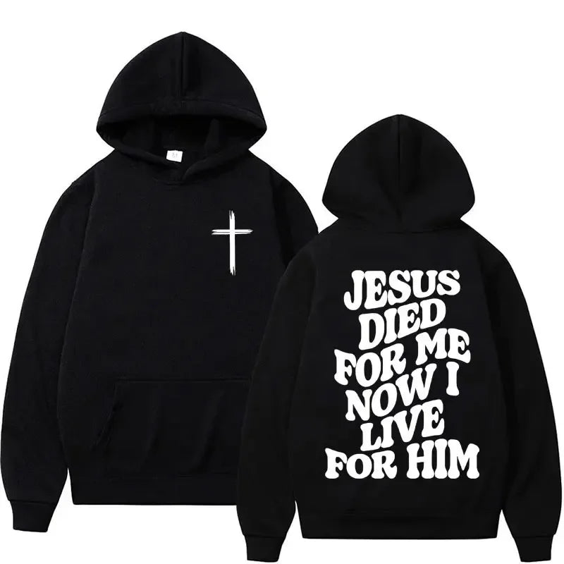 Christian Bible Verse Graphic Fleece Hoodie - Unisex Vintage Style