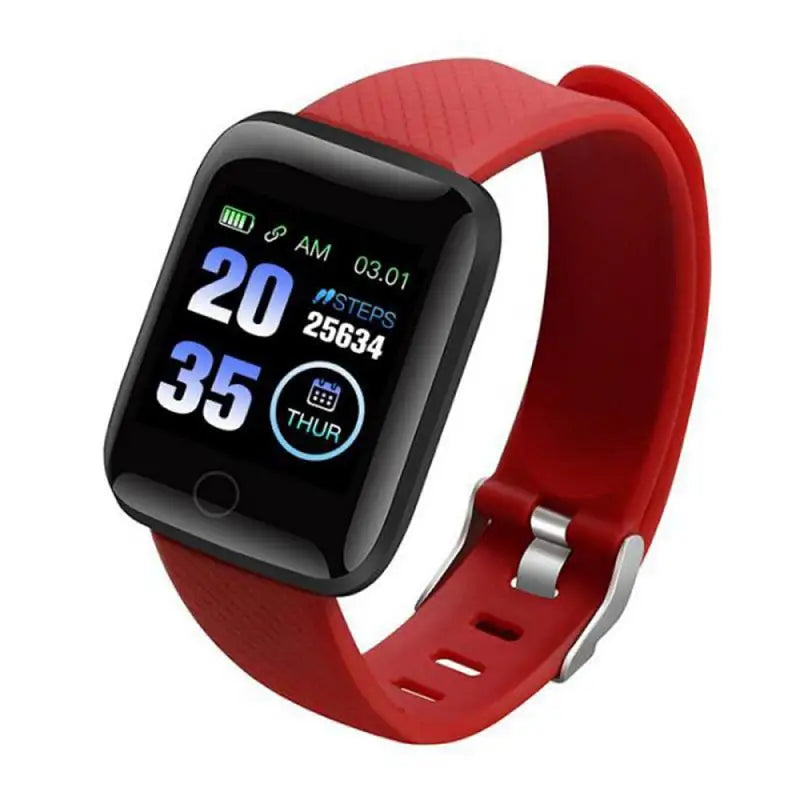 116plus Smart Watch Hombres y Mujeres Pantalla Táctil Completa Reloj Deportivo de Fitness Hombre IP67 Impermeable Bluetooth para Ios Android Smartwatch