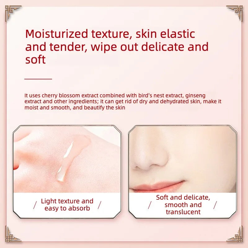 Cherry Blossom  Moisturizin Anti-Wrinkle Set Reduces Fine Lines Repairs Skin Hydrates Brightens Anti-Aging Firming Skin care