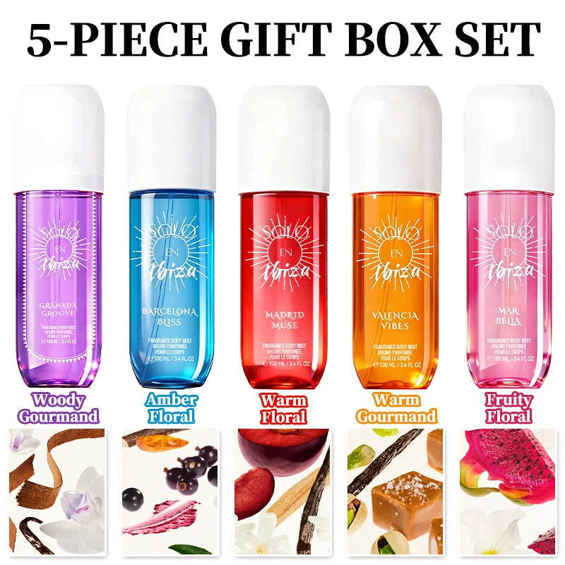 6.1fl.oz Hair & Body Fragrance Mist for Women - Long-Lasting Perfume,It contains fragrances of jasmine, vanilla, black plum, etc