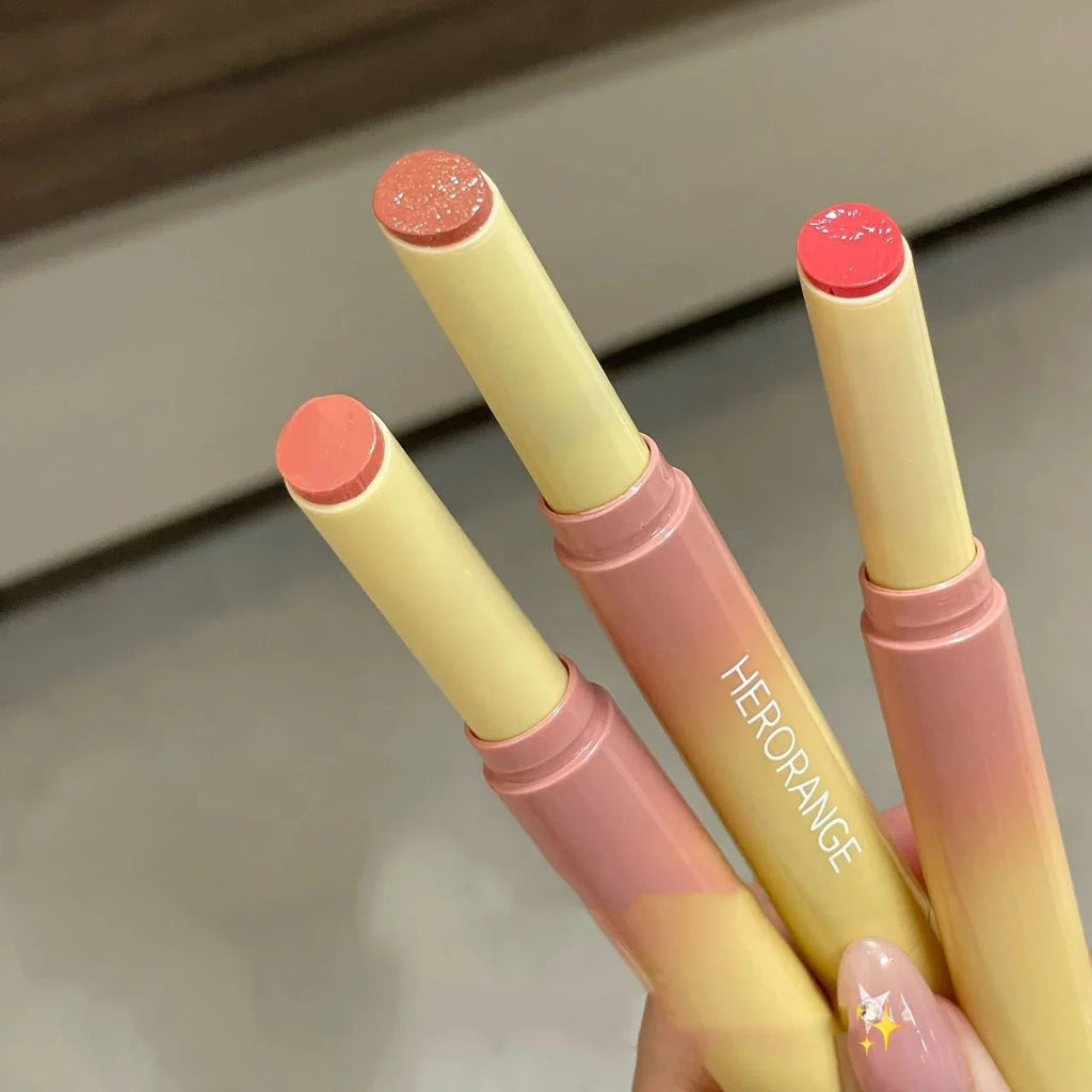 Clear Water Light Solid Lip Gloss Jelly Watery Pink Lipstick Pencil Moisturising Mirror Shimmer Korean Lips Makeup Cosmetics