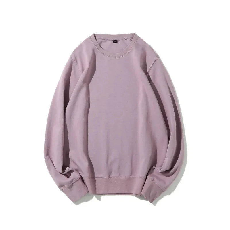 Silver Fox Velvet Pullover Sweatshirt - Loose Fit Long Sleeve Round Neck