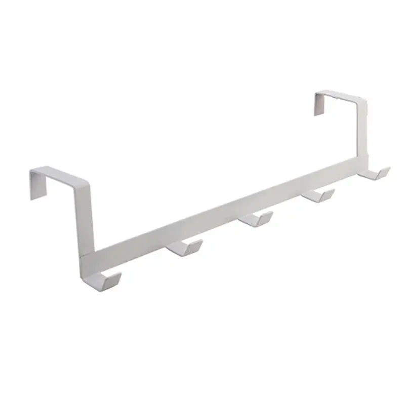 Ganchos para Colgar en la Puerta, 5 Ganchos, Estante Organizador para el Hogar, Baño, Ropa, Abrigos, Sombreros, Toallas, Accesorios de Cocina y Baño