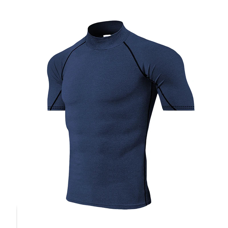 Compression T Shirt Men Quick Dry Short Sleeve Performance Tee For Fitness Enthusiasts