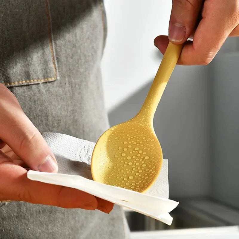 Colección de utensilios de cocina de silicona para cenar Palillos de sushi Cucharas de café y postre
