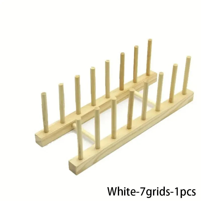 Organizador de almacenamiento de cocina, escurridor de vajilla multifuncional, estante de secado de platos de madera, accesorios de cocina