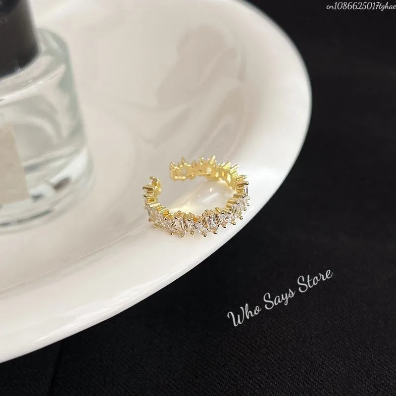 Sparkling Zircon Ring for Women