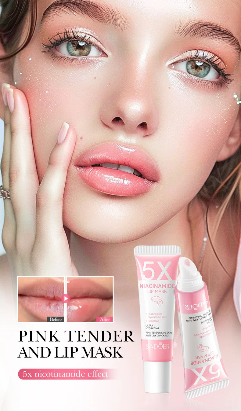 Niacinamide Plumping Lip Mask - Intense Hydration Lip Balm 10g