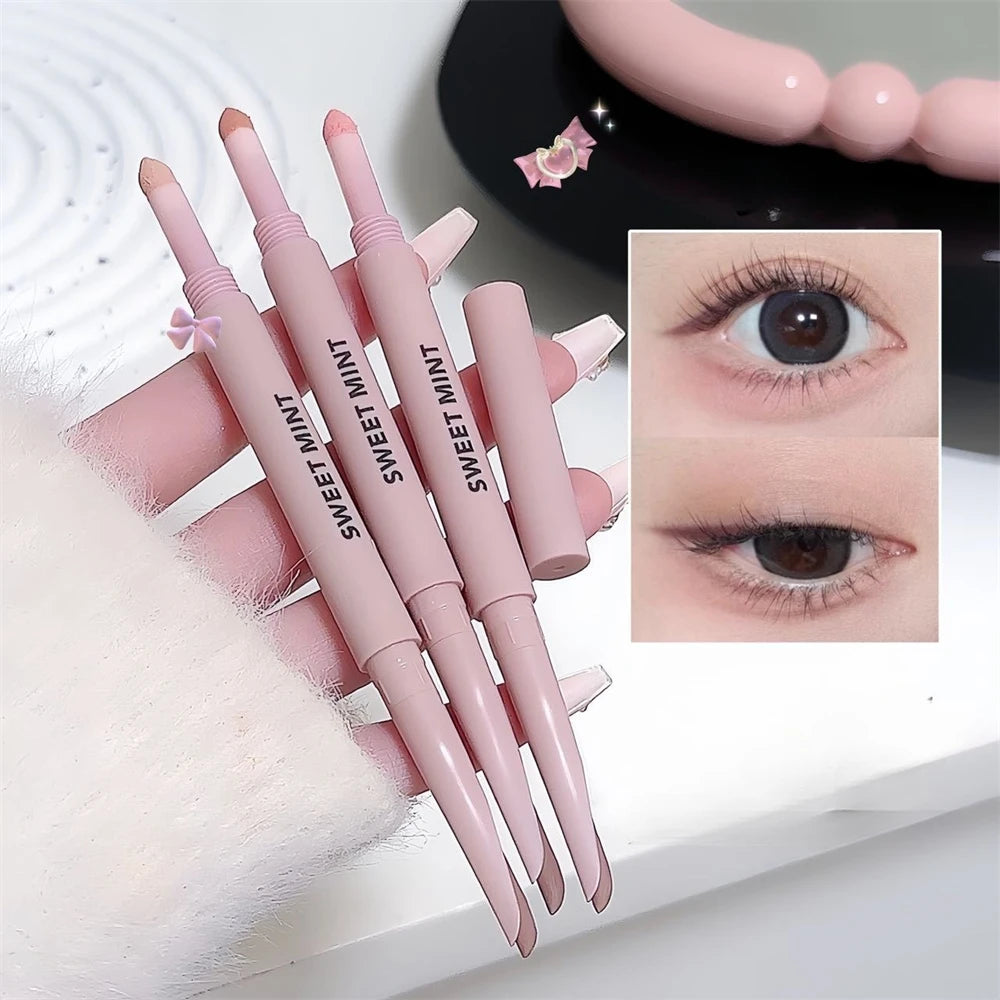 Double-end Lying Silkworm Eyeliner Pencil Diamond Glitter Matte Aegyosal Pen Brightening Cream Shadow Highligher Eye Makeup