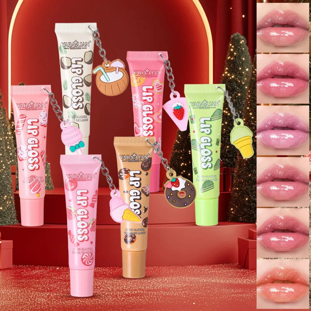 Crystal Transparent Jelly Lip Gloss - Moisturizing Long-Lasting