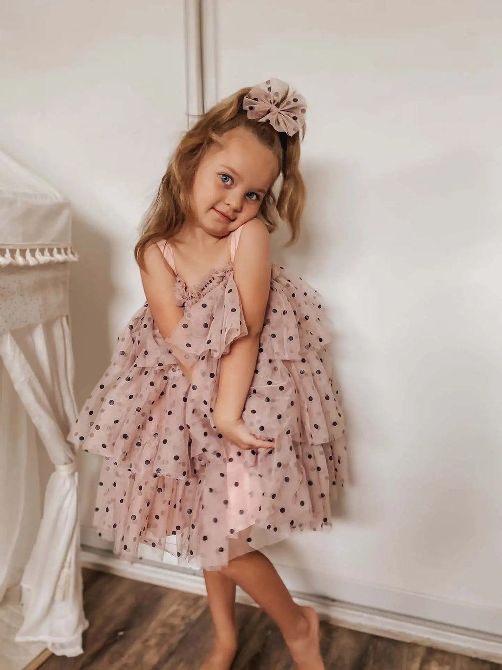 Baby Girl Princess Layered Tutu Dress Infant Toddler Child Sleeveless Suspender Dot Tulle Dresses for Casual Summer Baby Clothes