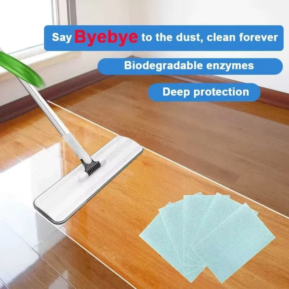 Disposable Natural Floral Scent Toilet Cleaning Sheets Powerful Stain Remover Odor Eliminator Long Lasting Fragrance Stain