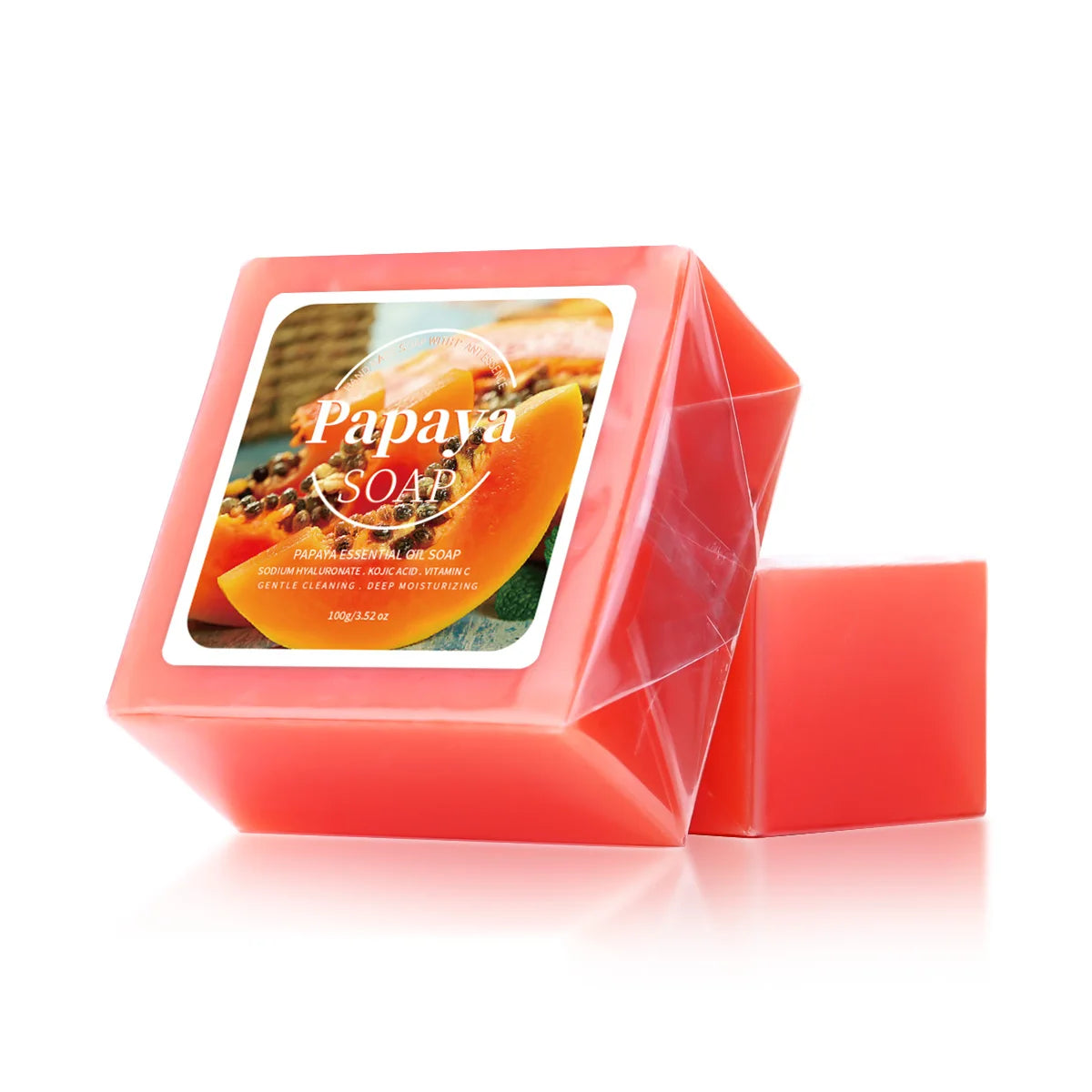 Papaya Extract Handmade Soap - 100g Deep Cleansing Nourishing Bar