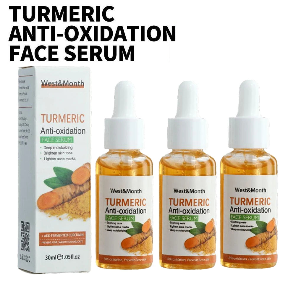 Turmeric Face Whitening Dark Spot Corrector Anti-oxidation Serum Turmeric Dark Spot Corrector Serum Facial Brighten Turmeric Oil