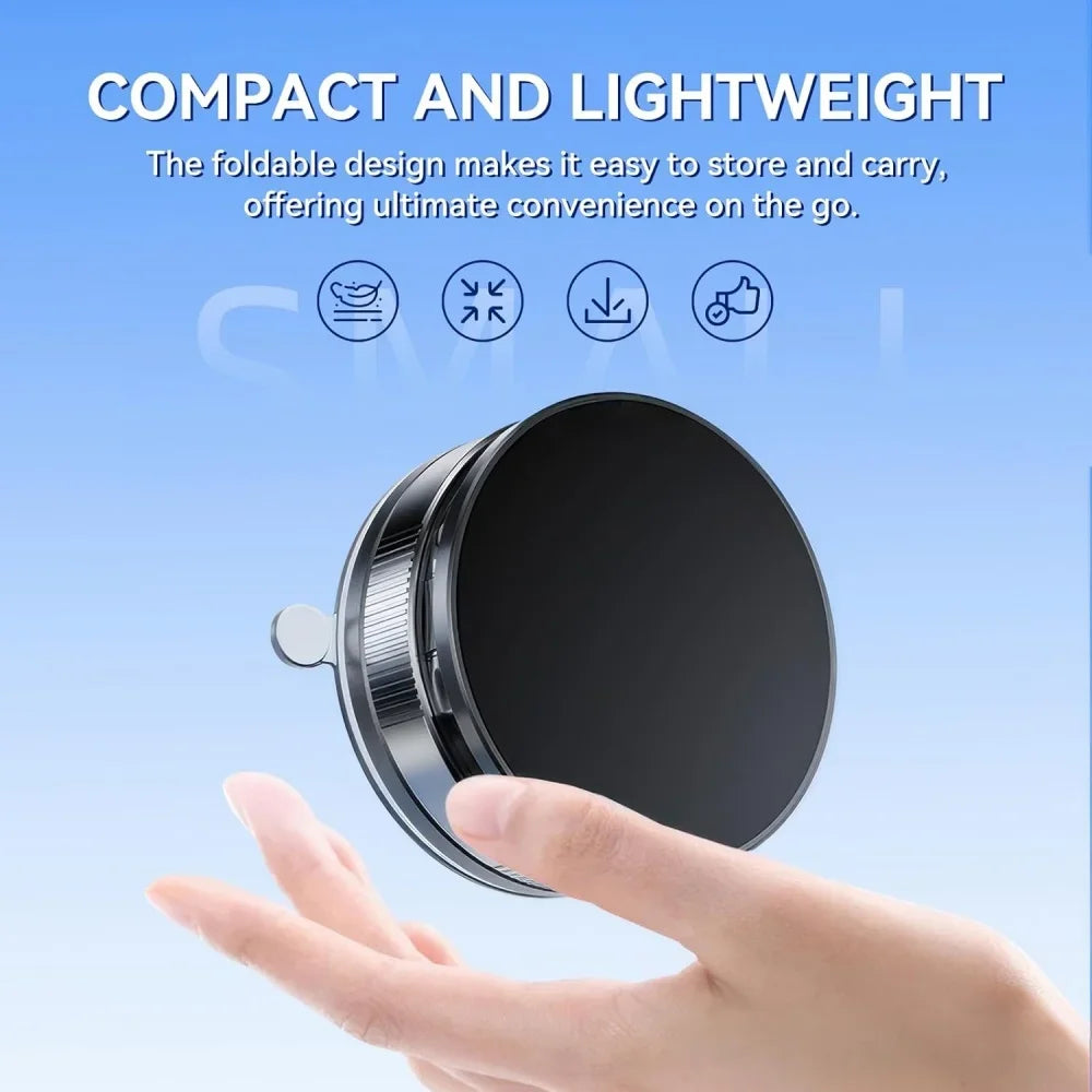 2026 New Vacuum Magnetic Phone Holder for Car - Suction Cup Phone Mount for MagSafe, 360° Rotatable Portable Strong Magnet Stand
