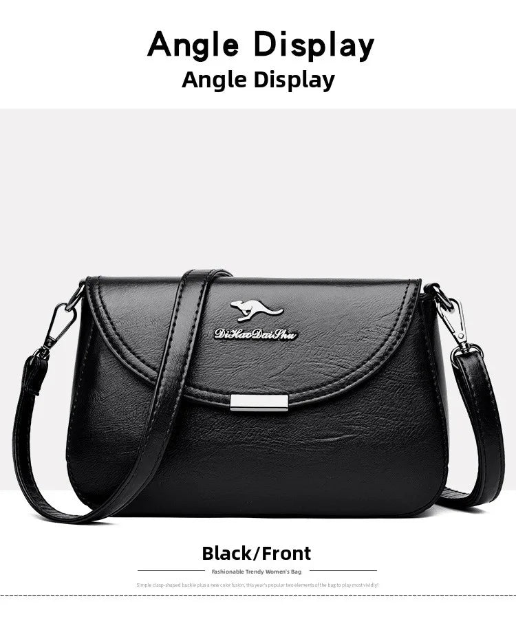 Soft Leather Crossbody Bag Large Capacity Fashionable Women's Shoulder Bag for Middle-Aged Mothers Hot Sale Of The Season New...