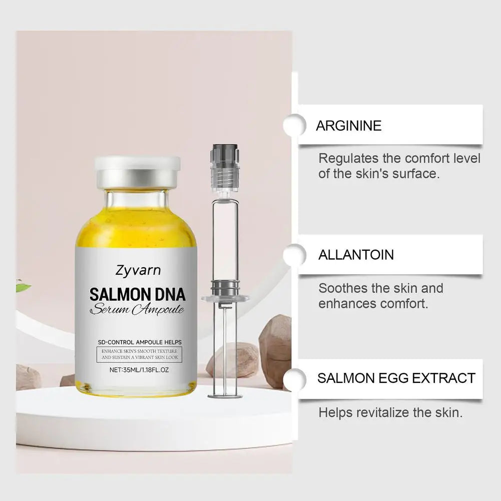 2/1pcs Salmon Dna Moisturizing Face Serum Ampoule Essence, Pdrn Daily Skincare Deep Moisturizing  Radiant Facial Skin Soothing