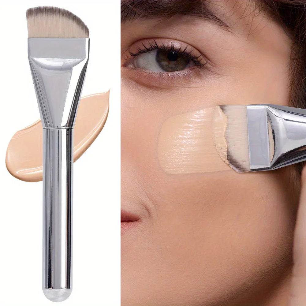 Ultra-Thin Foundation Brush Widened Bristles Lightweight Face Contour Brush Precise Even Foundation Cream Makeup Brushes