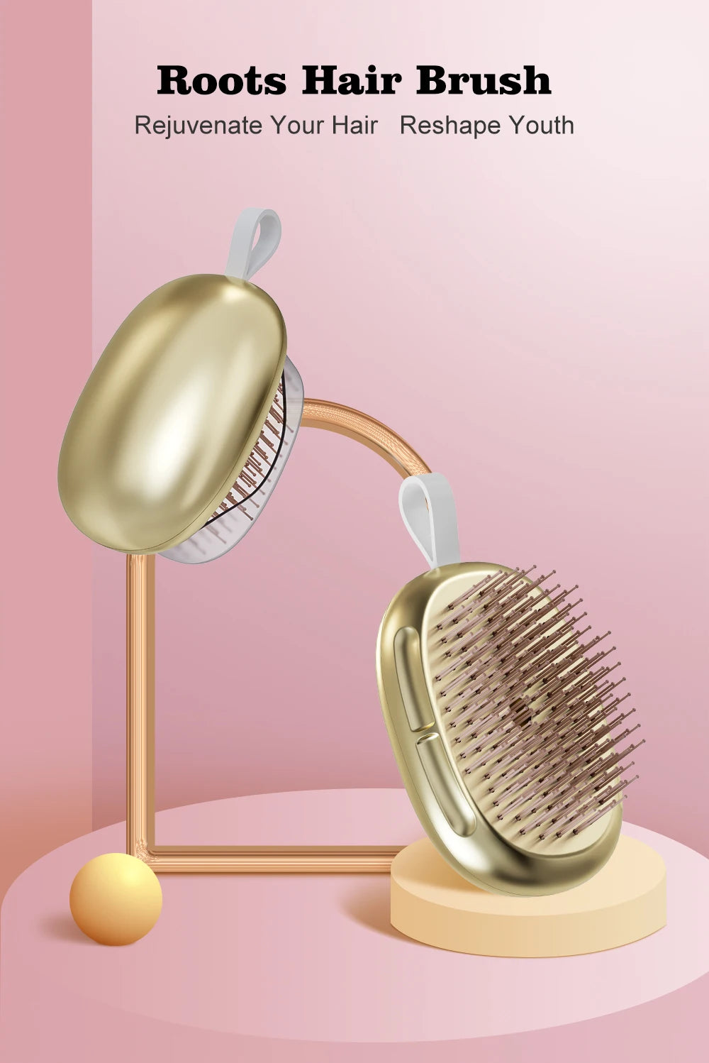 2024 Hotsale Hair Roots Massages Brush For Hair Growth Head Skin Care Massage Detangling Cleaning Hairdressing Comb Dropshipping