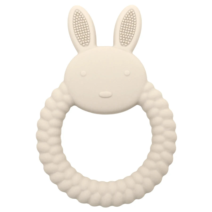Mordedor de bebé, juguete de pato de dibujos animados, silicona sin BPA, suave juguete de dentición para bebés