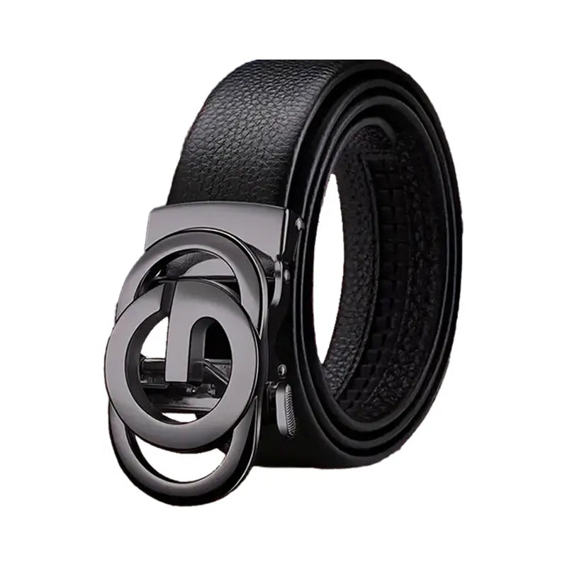 Men's Business Belt - Genuine High Quality Alloy Automatic Buckle Belt, Fashionable Buckle Fashionable Luxury Casual Belt