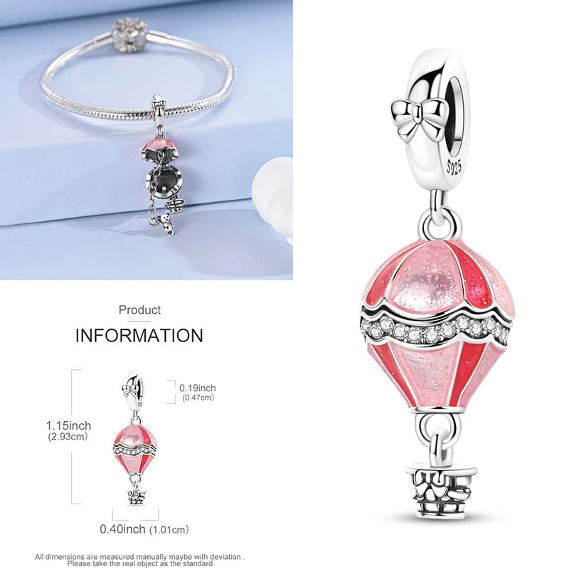 2026  Design 925 Sterling Silver Heart Infinity Charms Bead Original Fit Bracelet Necklace DIY Jewelry for Women