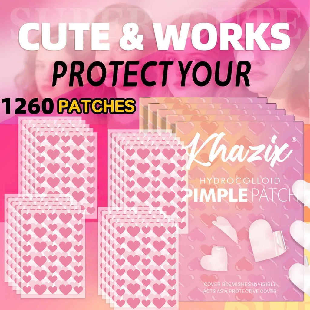 Multi-Color Star Acne Patches - 1260 Count Ultra-Thin Pimple Set