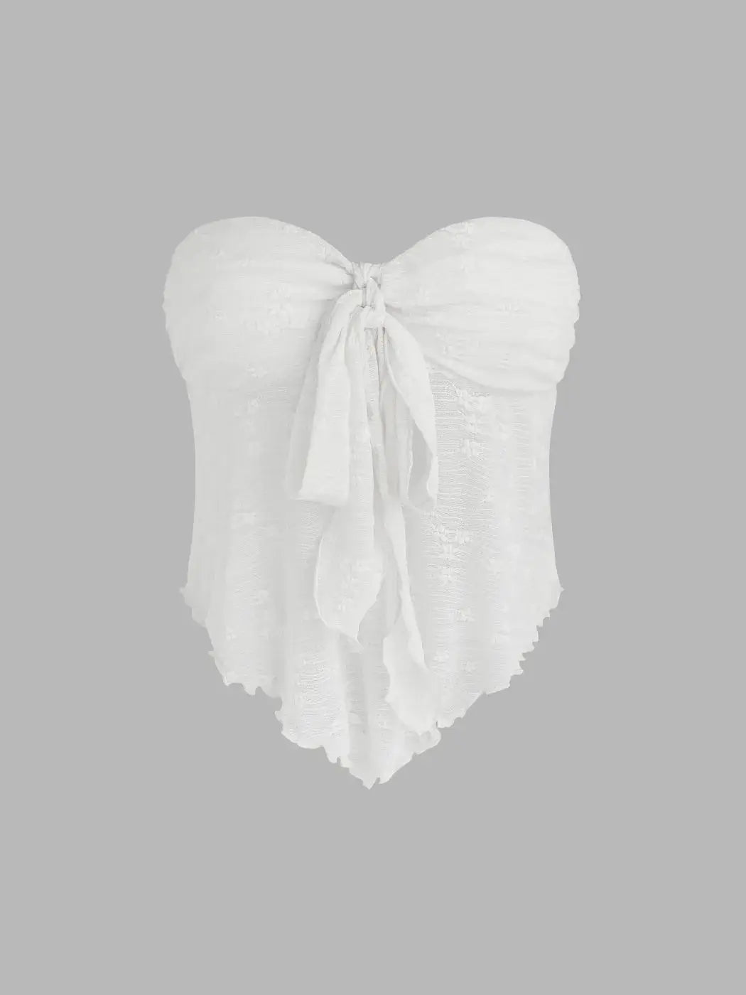 Women's Mesh Tube Top - Sleeveless Slim-Fit Cropped Shirt