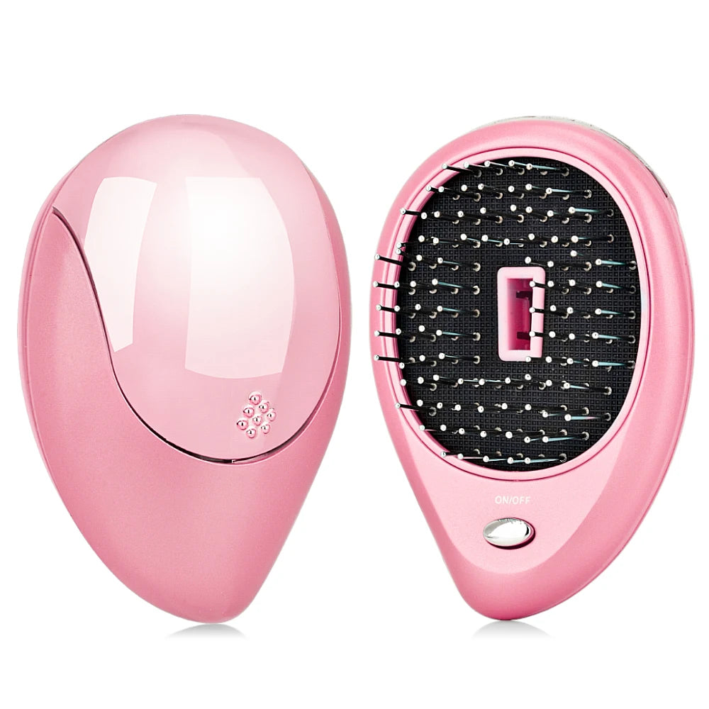 Electric Ion Hair Brush Portable Mini Small Hair Magic Beauty Brush Negative Ion Hair Comb Hair Styling Tool Comb
