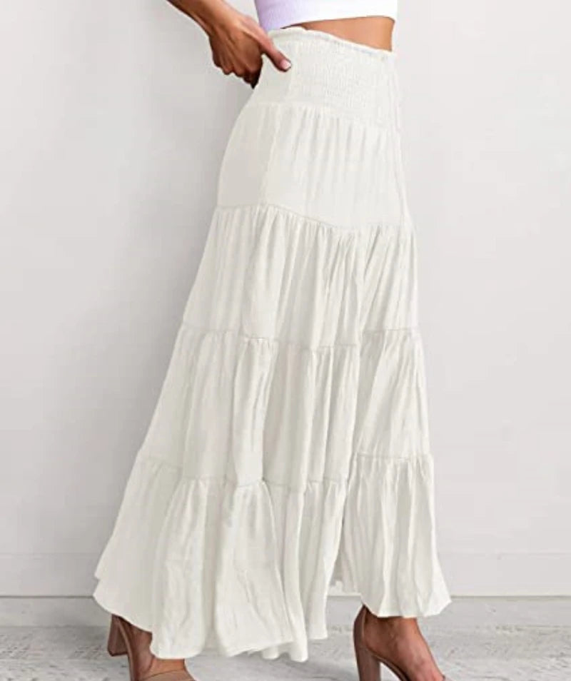 Summer High Waisted Maxi Skirts Women Clothing Fashion Ropa Mujer Faldas Casual Bohemian Long Skirt Saias Harajuku Streetwear