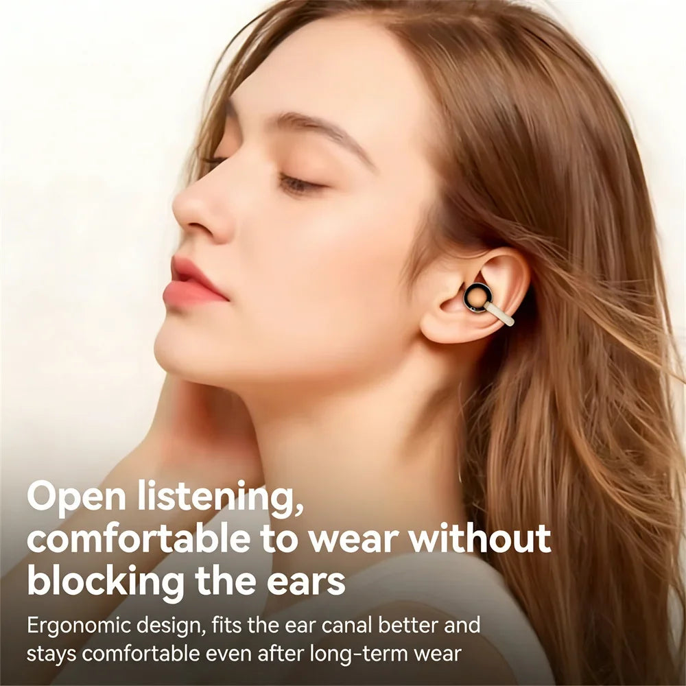 Twin Earphone Open In-ear Type HIFI Bass 2in1 Low-Latency Game Headset High-definition Electric Quantity Digital Display Earplug