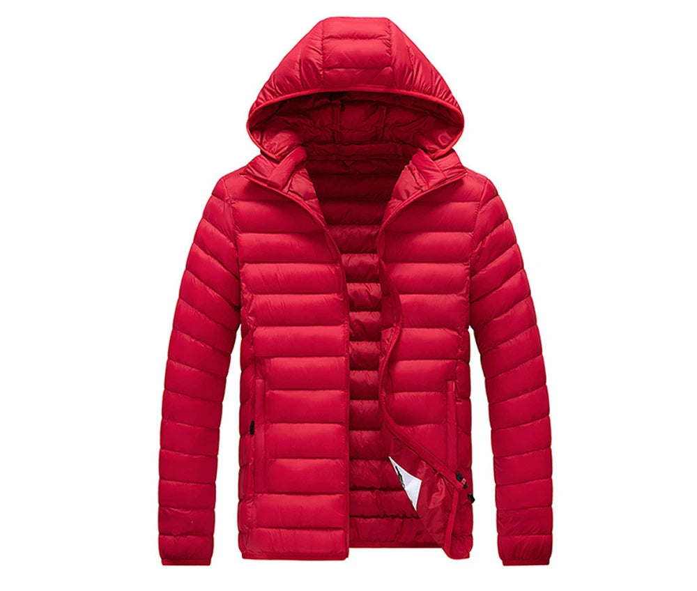 Winter Men's Warm Down Parkas Fashion Men Cotton Thick Hooded Coats Men Windbreaker Snow Thermal Padded Jackets Clothing 8XL